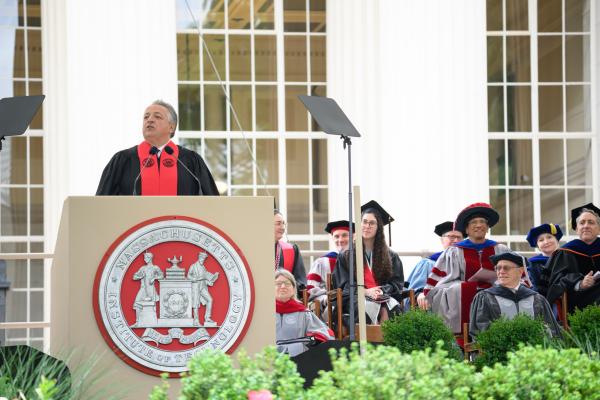 Biotechnology leader Noubar Afeyan PhD ’87 delivered the address at the 2024 OneMIT Commencement ceremony. “Welcome long odds,” he told the graduates. “Embrace uncertainty, and lead with imagination.” 