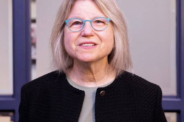 President Kornbluth stands in front of the camera and delivers an end-of-semester update.